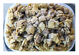 Cereal In A Large Heat Safe Bowl. Line A Large Rimmed Baking Sheet