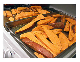 Rimmed Baking Sheets And Toss Each With 2 T Oil. Season With Salt And