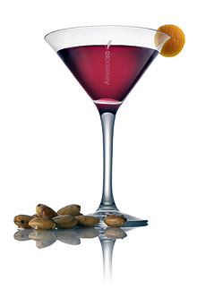 Cosmo with carmaleized almonds S