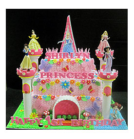 Cupcake Divinity 3 Tier Princess Cake