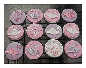 40th Birthday Cupcakes Fioretti's Fabulous Cupcakes
