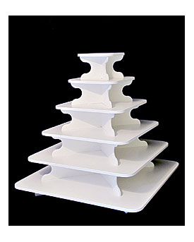 Large Square Cupcake Stand Bundle Square 6 Tier Cupcake Stand
