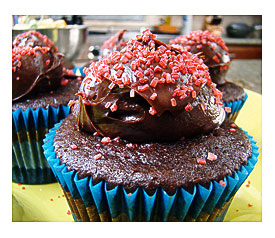 Doubled Chocolate Cinnamon Spice Cupcakes