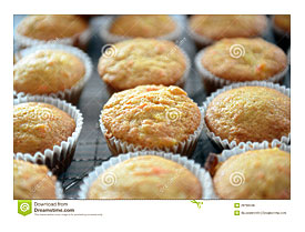 Homemade Carrot Pineapple Muffins Royalty Free Stock Photos Image