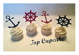 Nautical Themed Cupcake Toppers By TopCupcake On Etsy