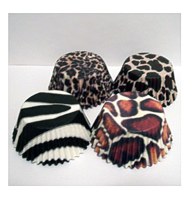 100 Animal Print Cupcake Liner Assortment By LulusCupcakeBoutique