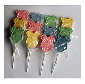 Chocolate Candy Lollipops Baby Shower Favors