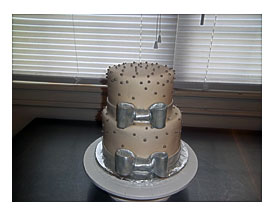 50th Anniversary Cake In Fondant And Silver Dragees TheCakeBaker