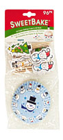 Bulk Buys Bulk Buys Christmas Paper Baking Cups & Picks Set Pack Of 24