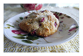 Rhubarb Scones . . .