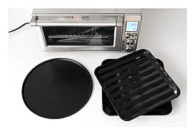 Breville toaster oven's tray options