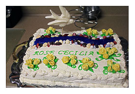 Rocks. The Dove Was Made With White Chocolate And A Bird Candy Mold