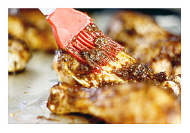 Baste Drumsticks With The Chipotle Raisin Sauce Every 10 Minutes While
