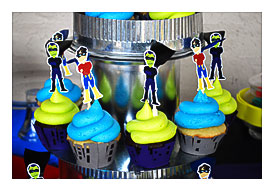 Batman Cupcake Stand Cupcake Toppers Pink