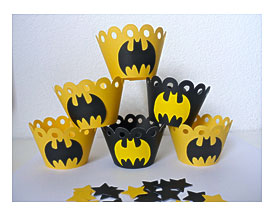 BATMAN Cupcake Wrapper By Creationsbychoco On Etsy