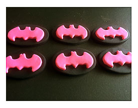 EDIBLE CAKE TOPPERS CUPCAKE BIRTHDAY PARTY SUPERHERO BATMAN Batgirl