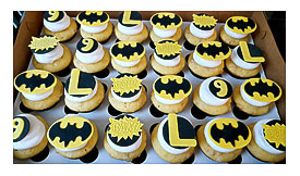 Batman Fondant Toppers Cupcakes