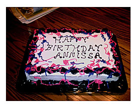 Annissa's Birthday Cake