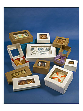  Corner Black Bakery Boxes 0LV 