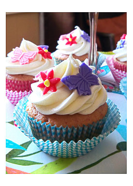 Libby's Cupcakes Etc Strawberry Butterfly Cupcakes