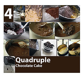 Modus operandi Quadruple Chocolate Cake