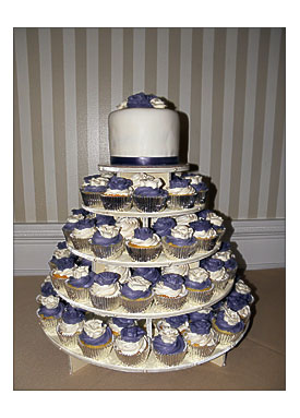 Cookie Dreams Cookie Co. Wedding Cupcake Tower