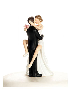 Wedding Cake Toppers "Funny Sexy" Wedding Bride And Groom Cake Topper