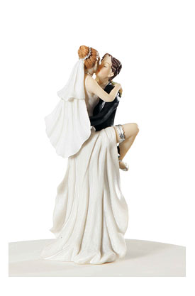 Wedding Cake Toppers "Funny Sexy" Wedding Bride And Groom Cake Topper