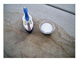 , Use Two Parts Baking Soda, To One Part Bleach. I Used 4 Tbsp Baking