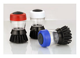 Kitchen Brush With Detergent Holder