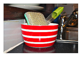 DIY Kitchen Dish Brush And Sponge Holder Knot All That I Seam