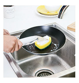 Detergent Cleaning Brush Kitchen Sponge Cleaning Scrubber Alex NLD