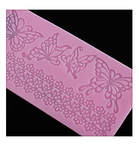 Silicone Butterfly Lace Fondant Cake Mould Baking Mold Chocolate DIY