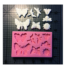 Butterfly And Insect 580 Silicone Mold 1