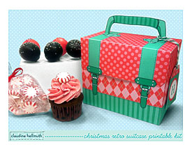 Make A Christmas Treat Box Holds Candy, Cupcakes, Cookies And Cake