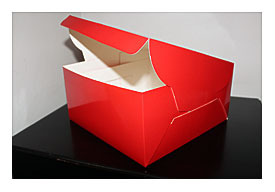 RELIABLE PACKAGING RED CAKE BOX For 1kg Cake BAKERY PRODUCTS