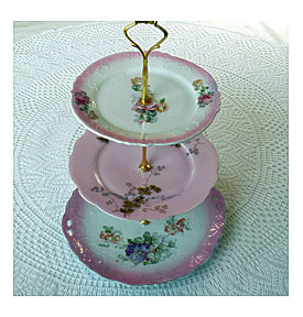 pink victorian 3 tier