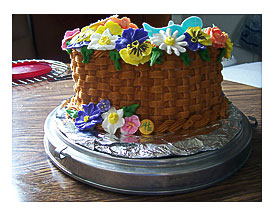 Basket of Flowers (back) Meredith
