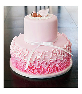Cake Decorating Tutorial How To Make A Ruffle Ombre Fondant Cake
