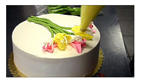 How To Decorate A Cake With Tulips YouTube