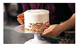 How To Decorate A Cake With Sprinkles Cake Decorating YouTube