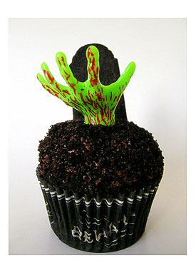 Zombie Halloween Cupcakes