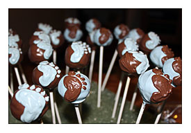 Cake Pop And Cake Ball Ideas Baby Shower Cake Pops With Baby Feet