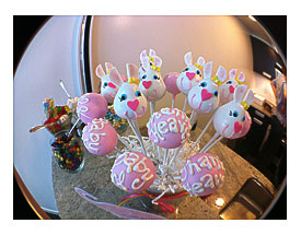 Baby Shower Bunny Cake Pops!