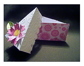 Peachy Green Crafts Cake Slice Box