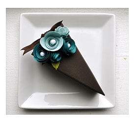 Reserved Listing PAPER Chocolate Cake Slice Favor By Imeondesign