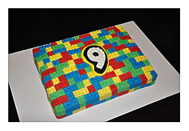 Lady Cupcake's Corner Lego Cake
