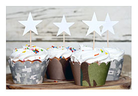 Army Camo Cupcake Wrappers In Modern And Classic Camo