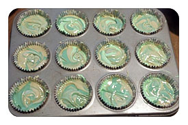 Each Color Into Camo Cupcake Liners Take A Knife And Swirl The Colors