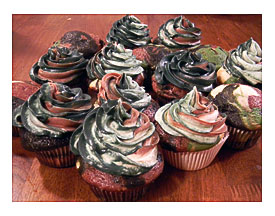 Camouflage Cupcakes